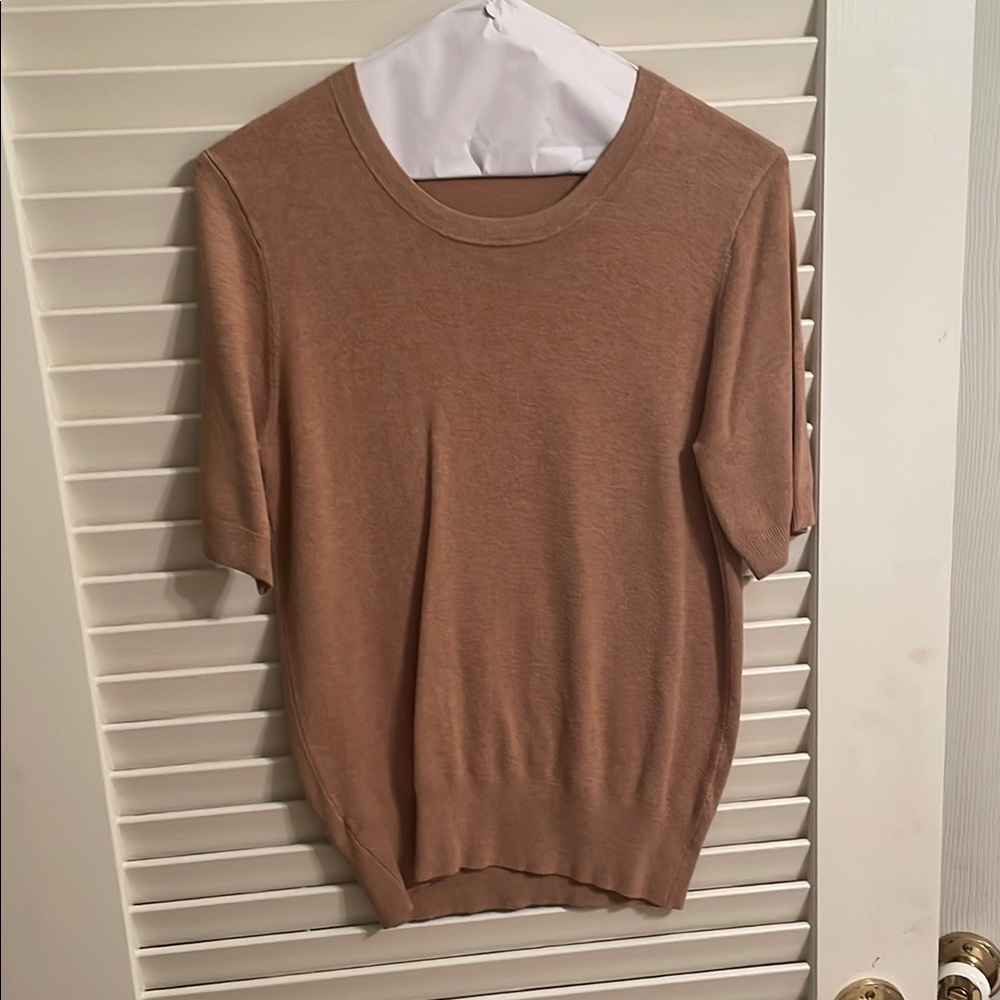 Zara Tan Crew Neck Sweater